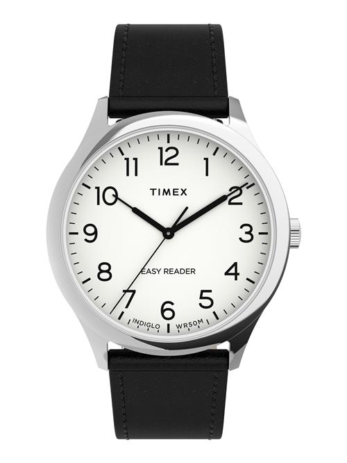 TIMEX Analogt ur ' Easy Reader Gen 1 Essential Collection '  sort / sølv / hvid