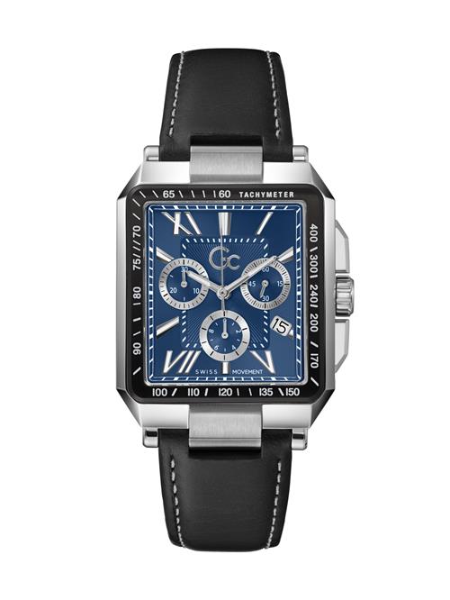 Gc Analogt ur 'Elite'  navy / sort / sølv