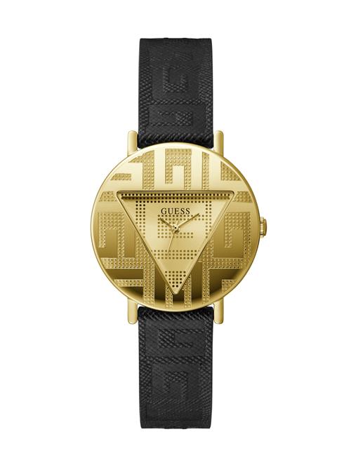 GUESS Analogt ur 'Iconic'  guld / sort