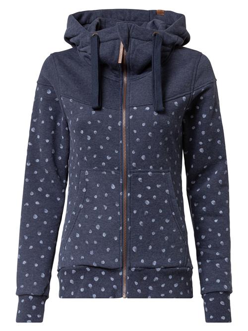 alife & kickin Sweatjakke 'PalinaAK'  mørkeblå / hvid