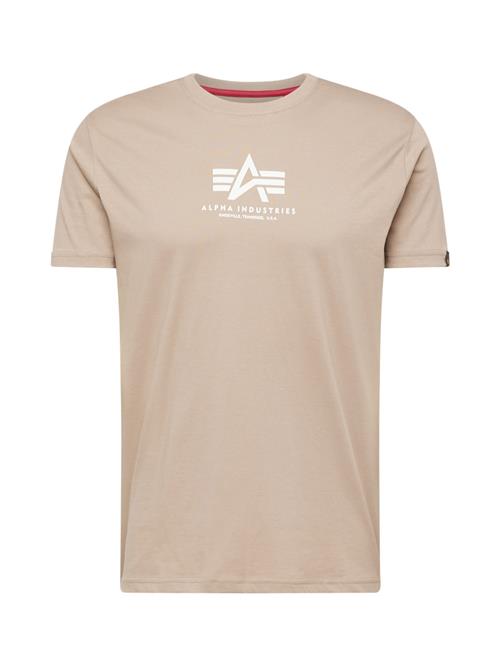 ALPHA INDUSTRIES Bluser & t-shirts  beige / hvid
