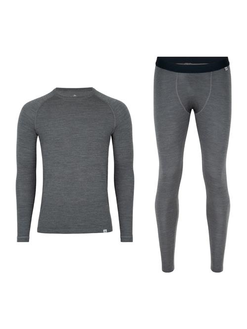 DANISH ENDURANCE Base Layer 'Merino'  grå-meleret / sort