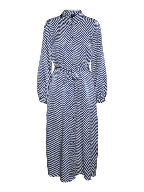 VERO MODA Blusekjole  blå / hvid