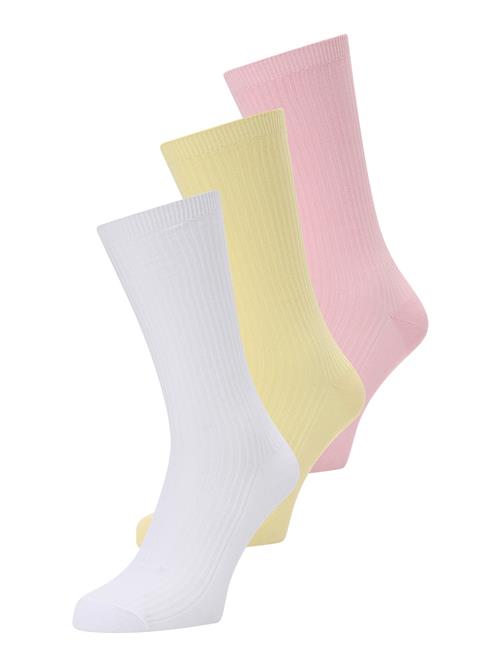 BeckSöndergaard Sokker  gul / lys pink / hvid