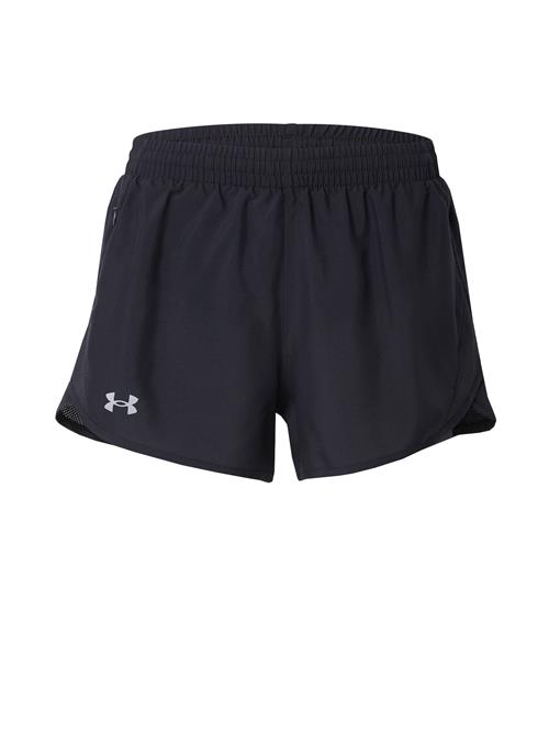 UNDER ARMOUR Sportsbukser 'Fly By 3'  grå / sort