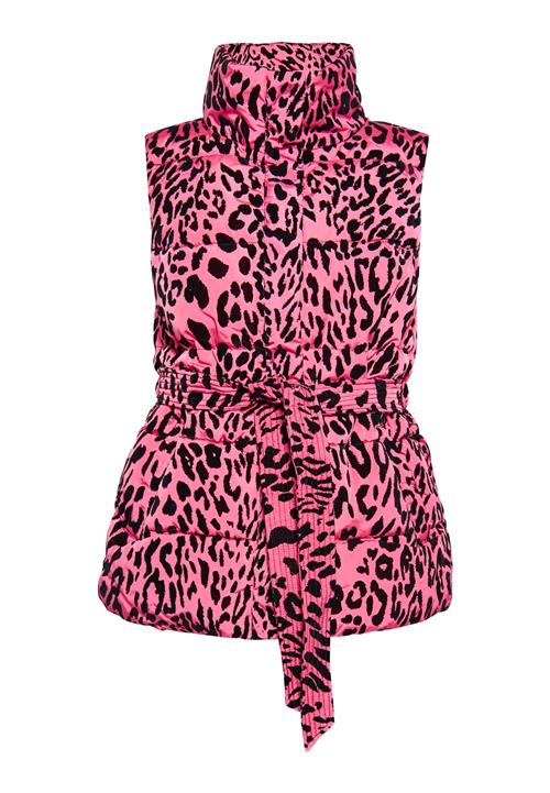 faina Vest  fuchsia / sort