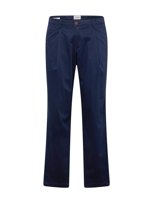 JACK & JONES Bukser med lægfolder 'BILL BOWIE'  navy