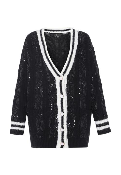 faina Cardigan  sort / hvid