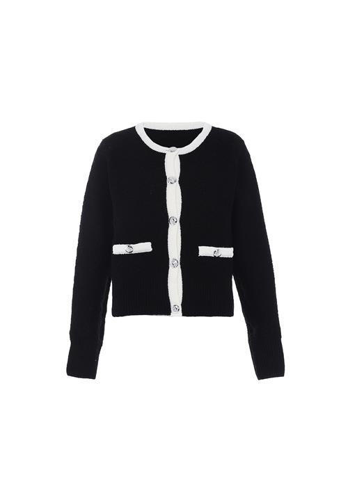 faina Cardigan  sort / hvid