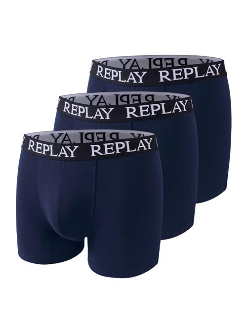 REPLAY Boksershorts  blå / natblå / hvid
