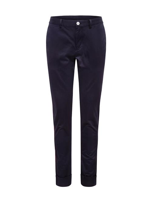 TOMMY HILFIGER Lærredsbukser 'LEWIS HAMILTON DENTON CHINO TWILL SIDE TAPE'  sort