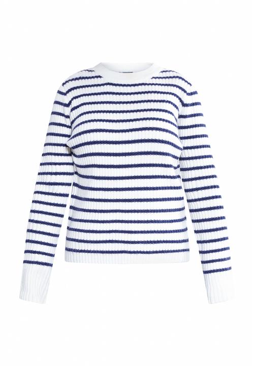 DreiMaster Maritim Pullover  blå / uldhvid