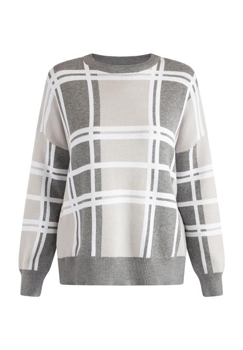 RISA Pullover  mørkegrå / hvid / offwhite