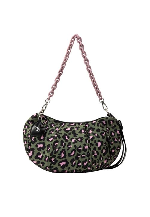 MYMO Skuldertaske  grøn / lyserød / sort