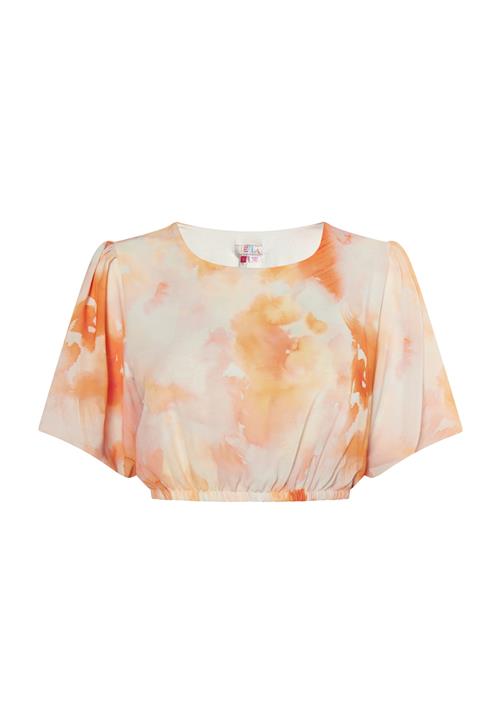 IZIA Bluse  orange / offwhite