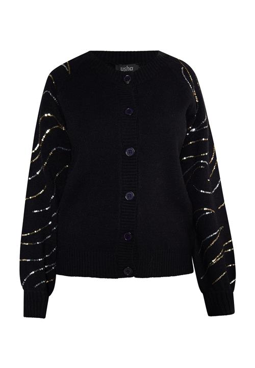 usha BLACK LABEL Cardigan  guld / sort