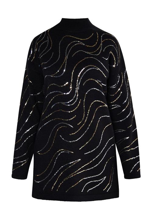 usha BLACK LABEL Pullover  guld / sort / sølv