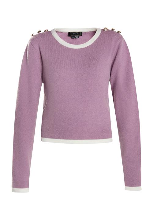 faina Pullover  ecru / lysviolet