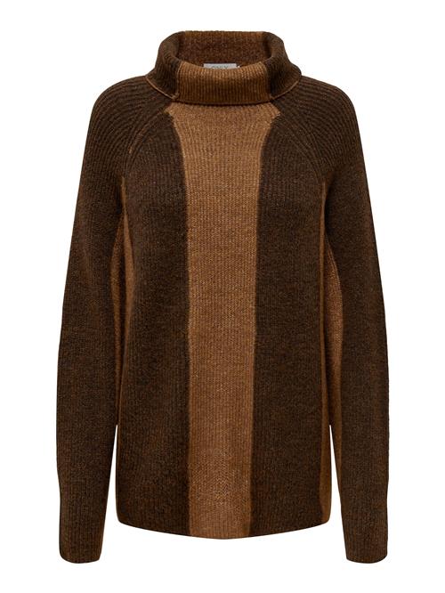ONLY Pullover 'SINUS'  brun / lysebrun