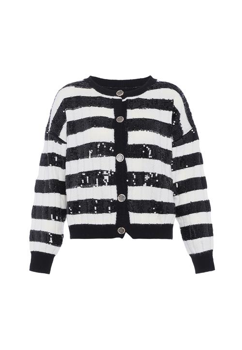 faina Cardigan  sort / offwhite