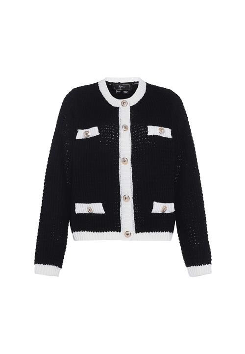 faina Cardigan  sort / hvid