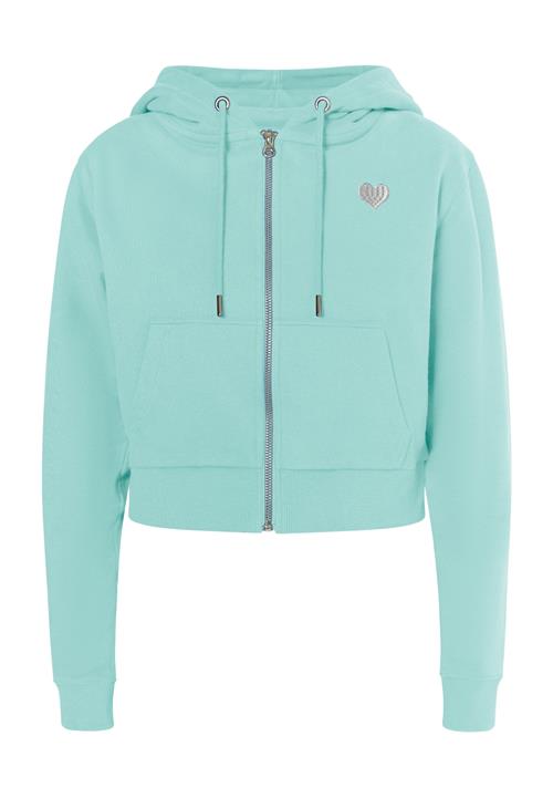 MYMO Sweatjakke 'Biany'  aqua