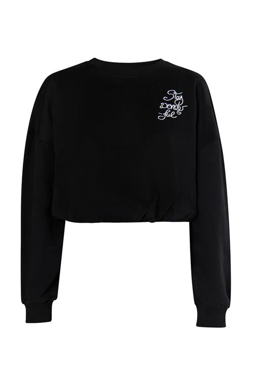 MYMO Sweatshirt 'Keepsudry'  sort / hvid