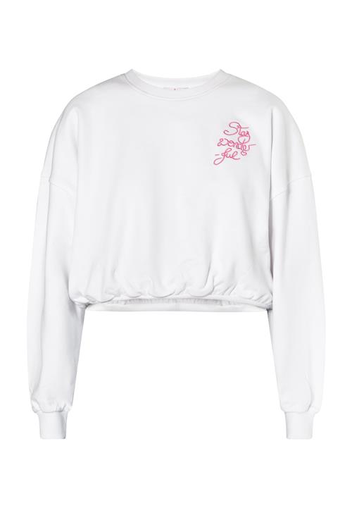 MYMO Sweatshirt 'Keepsudry'  pink / hvid