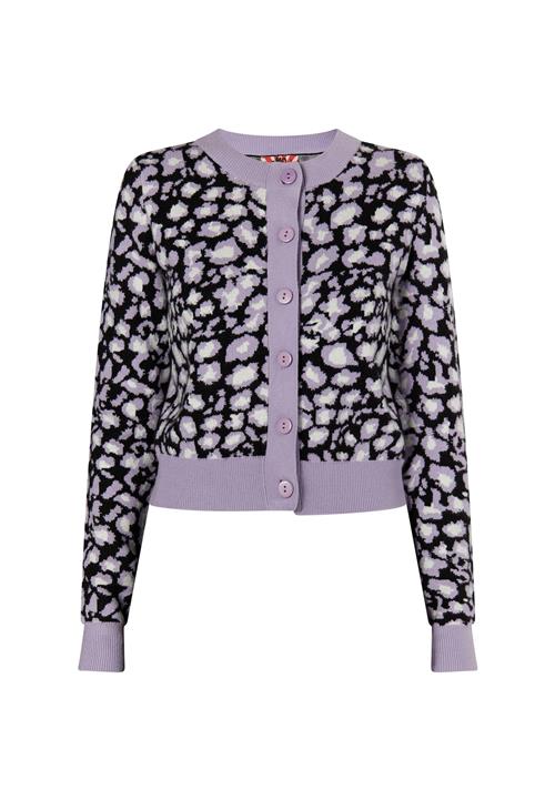 myMo ROCKS Cardigan 'Blonda'  lyselilla / sort / hvid