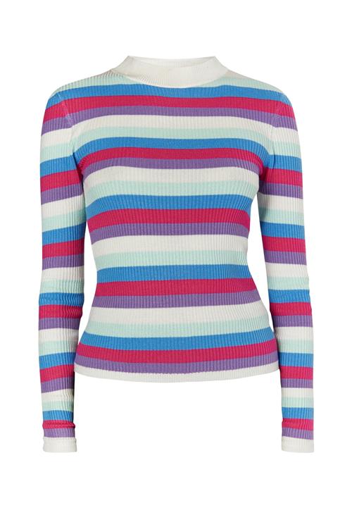 MYMO Pullover 'Biany'  azur / mint / cyclam / hvid