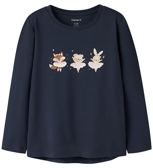 Name It Bluse - NmfVix - Navy Blazer/Animal Ballerinas