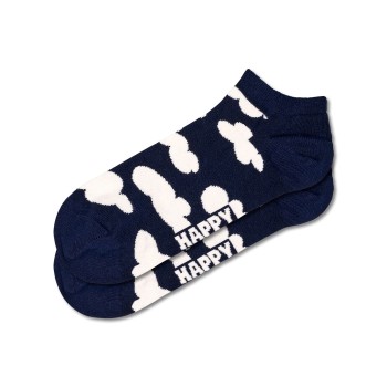 Happy socks Strømper Cloudy Low Sock Marine mønster bomuld Str 36/40