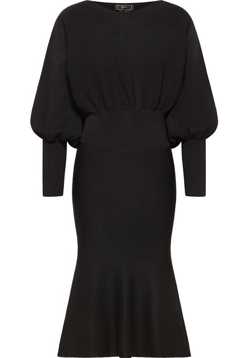 faina Strikkjole  sort