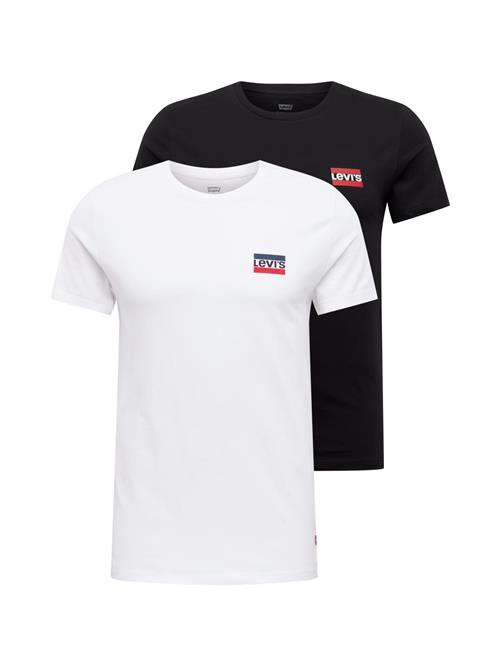 LEVI'S ® Bluser & t-shirts 'Graphic Crewneck Tee - 2 Pack'  marin / rød / sort / hvid