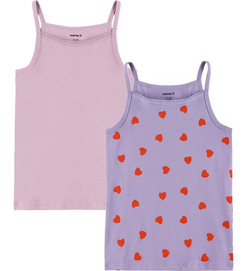 Name It Undertrøjer - Noos - 2-pak - Lavender Hearts