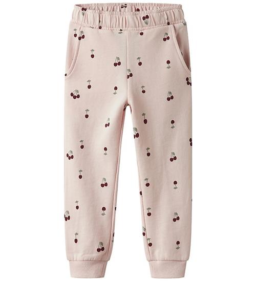 Name It Sweatpants - Noos - NmfValba - Crystal Pink m. Kirsebær