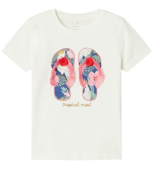 Name It T-shirt - NmfPfransisca - Jet Stream m. Klipklapper