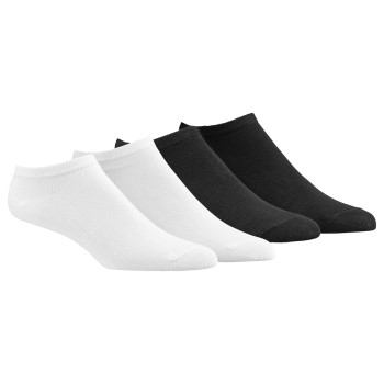 Damella Strømper 4P Ankle Socks Sort/Hvid Str 39/42 Dame