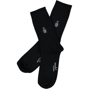Topeco Strømper 2P Men Soft Top Shield Sort Str 45/48 Herre