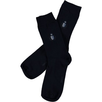 Topeco Strømper 2P Men Soft Top Shield Marineblå Str 45/48 Herre