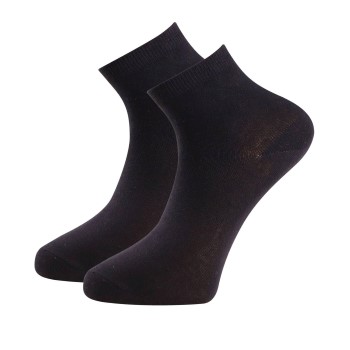 Trofé Trofe Cotton Quarter Socks Strømper 4P Sort Str 39/42 Dame