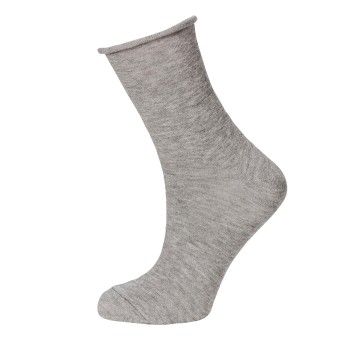 Trofé Trofe Cotton Solid Sock Strømper 2P Grå Strl 37/41 Dame