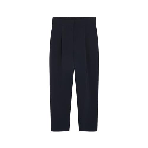 NORR Bukser med lægfolder 'Carolina'  navy