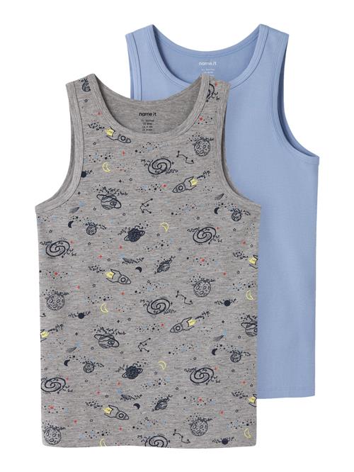 NAME IT 2-Pak Tank Toppe Grey Space