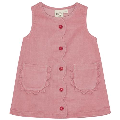 Flöss Mia Kjole Velvet Rose  Velvet Rose-92 cm  Lyserød  92 cm  kvinde