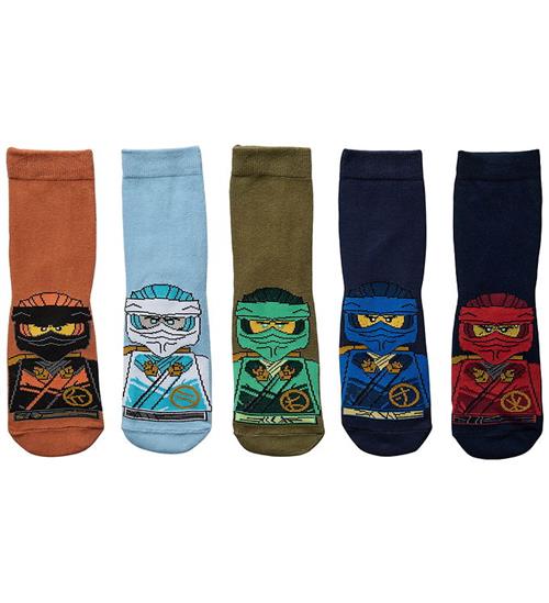 LEGOÂ® Wear Ninjago Strømper - 5-pak - LwAiko - Blå/Orange/Grøn