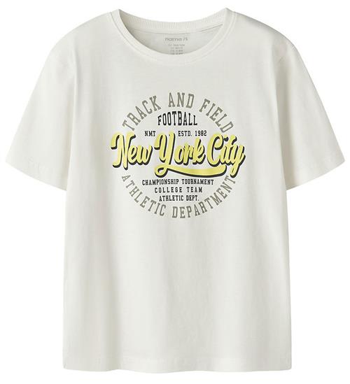 Name It T-shirt - NkmVilogo - Cloud Dancer/New York city
