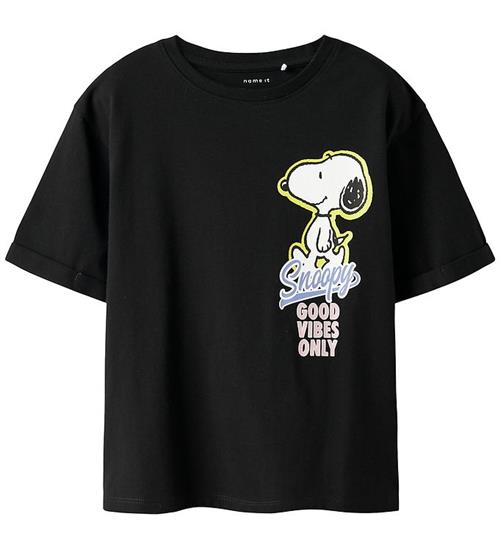 Name It T-shirt - NkfDylana - Snoopy - Black