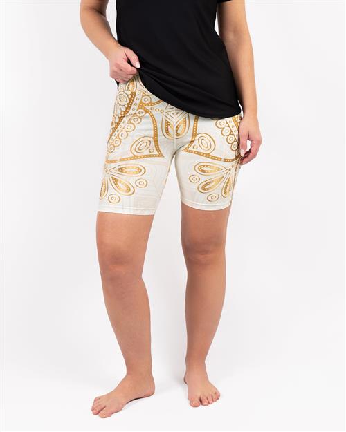 Signature White Mandala Shorts