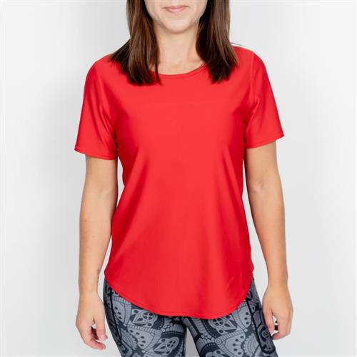 Vigga Fitted Maroon T-Shirt